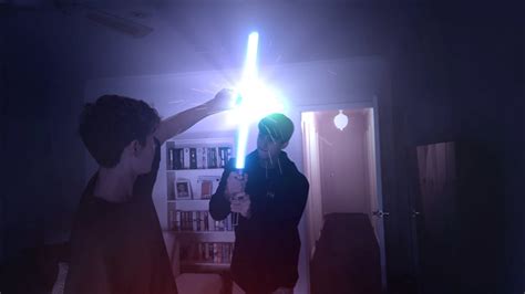 Both Lightsaber Fights Together - After Effects - YouTube