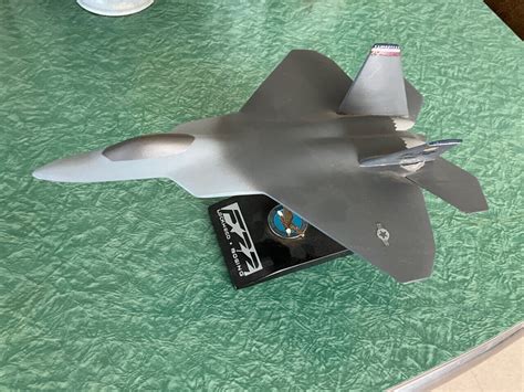 USAF Lockheed Martin Boeing F-22 Raptor Desk Display $39 FREE Shipping ...