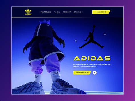 Adidas NFT Hero area by Kazi Mithu on Dribbble