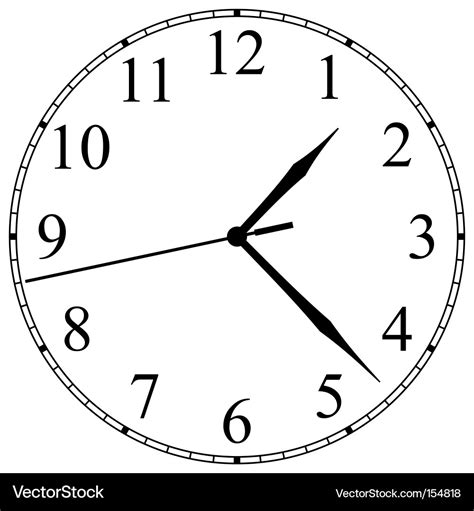 Clock face Royalty Free Vector Image - VectorStock