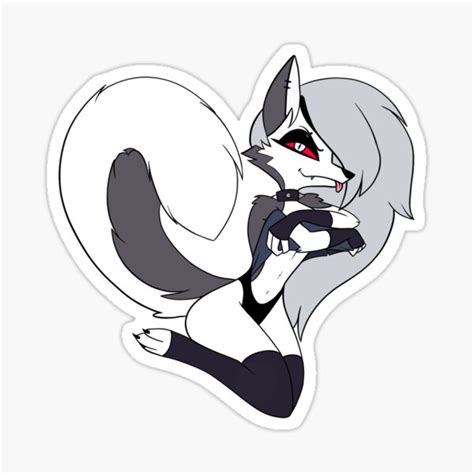 "Heart Shaped Loona Helluva Boss " Sticker for Sale by xyvril | Redbubble