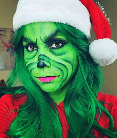 The Grinch Makeup | The grinch makeup, Christmas makeup, Creepy makeup