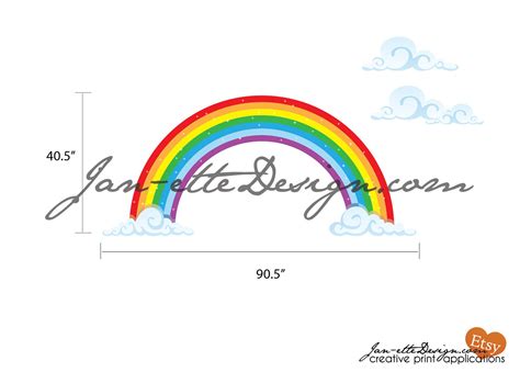 Rainbow Room Fabric Wall Decal Removable Fabric Wall Decals - Etsy