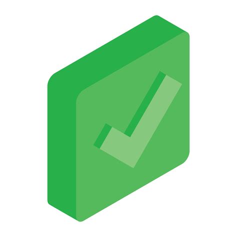 Green square element icon, isometric 3d style 14074460 Vector Art at Vecteezy