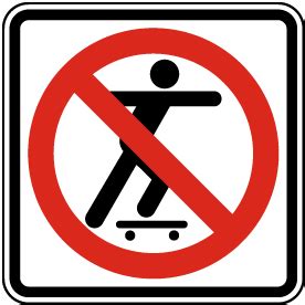 No Skateboarding Signs - Low Prices, Ships Fast