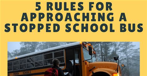 5 Rules For Approaching A Stopped School Bus +infographic - Law Offices ...