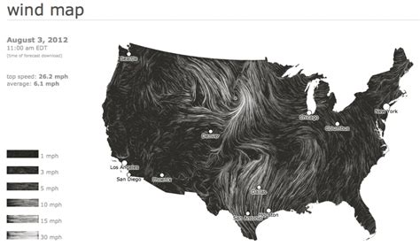 Digital artists create animated wind map | Great Lakes Echo