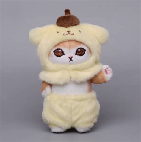 Plush Ginger Kitty in Sanrio Pompompurin suit – Kukoo Kawaii