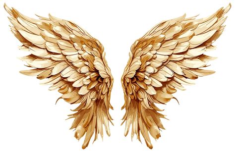 Premium Vector | Golden angel wings gold polygonal wings vector art ...