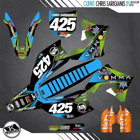 New graphics for my 2011 kx250f race bike. : Motocross