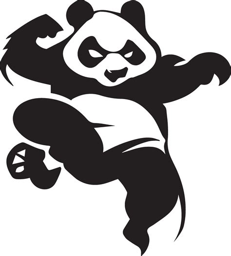 Kung fu panda vector tattoo design illustration 26261716 Vector Art at Vecteezy