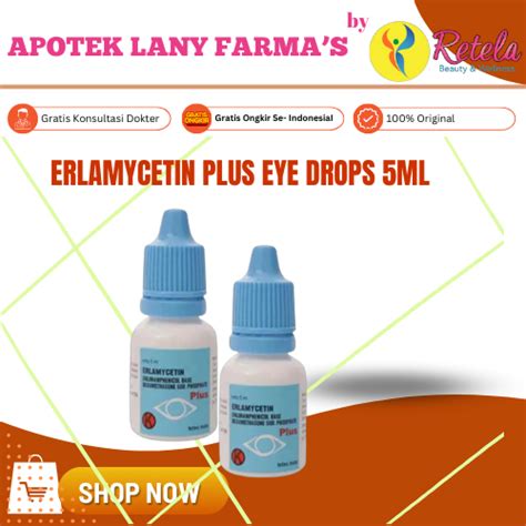 Jual Erlamycetin Plus Eye Drops 5Ml | Shopee Indonesia