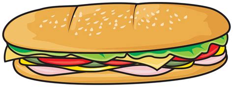 Download HD Sandwich Clipart - Sub Sandwich Clip Art Transparent - Clip Art Library