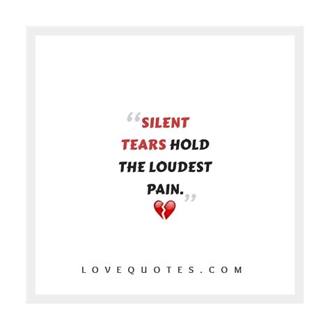 Silent Tears - Love Quotes