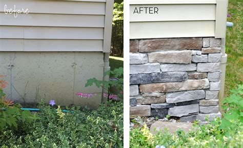 Adding Stone Veneer to a Concrete Foundation Wall - Jenna Burger Design LLC