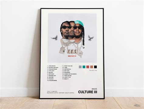 Migos - Culture III Album Cover Poster | Architeg Prints