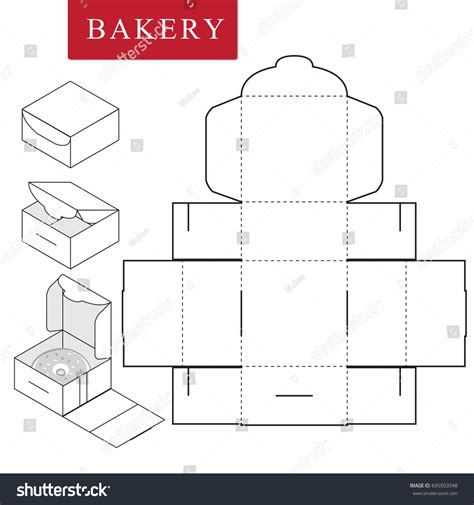 12,384 Cake Box Template Images, Stock Photos & Vectors | Shutterstock