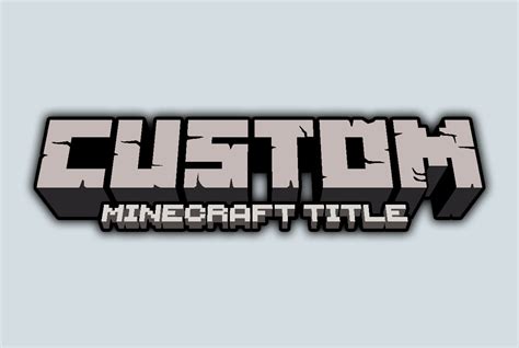 Custom Minecraft Logo Maker