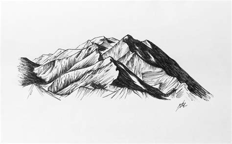 70+ Easy Mountains Drawing Ideas 2021 - How to Draw Mountains? - HARUNMUDAK