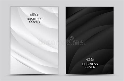 Business Cover Design, Black and White Abstract Background Vector, Book Cover, Annual Report ...