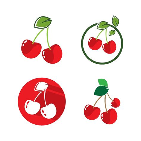 Cherry logo images 2250178 Vector Art at Vecteezy