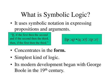 Symbolic Notation Logic