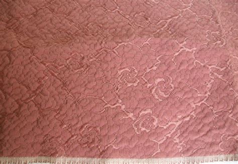 Vintage Rose Brocade Upholstery Fabric Pink 1940s Glamour