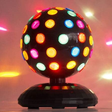 Kicko Spinning Disco Ball with LED Lights - for Parties, Lighting, Halloween, Christmas, Flare ...