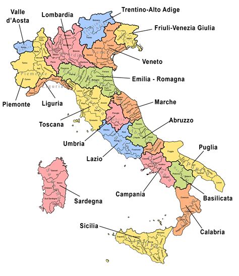 Map Italy Provinces – Get Map Update