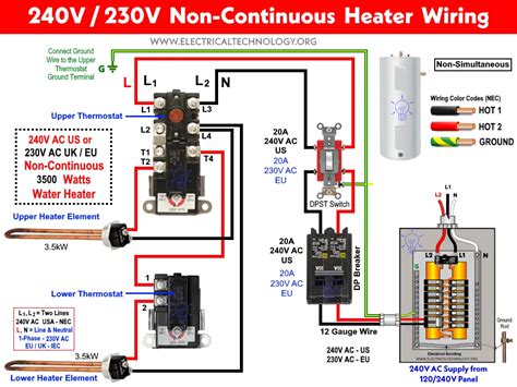 Home Water Heater Electrical Wiring Diagrams