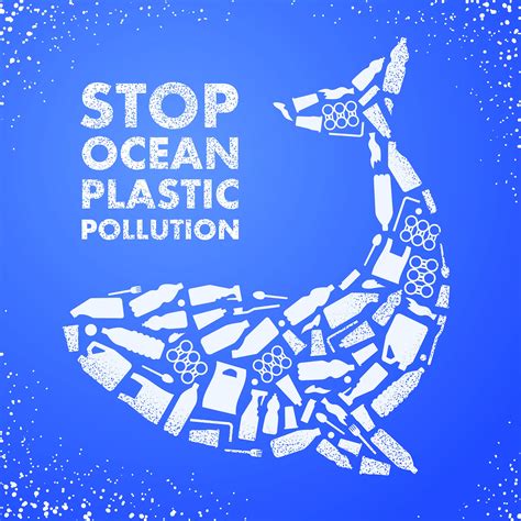 Reproduction Vintage stop Ocean Plastic Pollution Poster, Home Wall Art ...