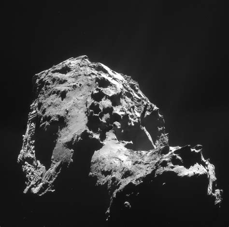 Comet 67P on 1 January 2015 – NavCam | This four-image mosai… | Flickr