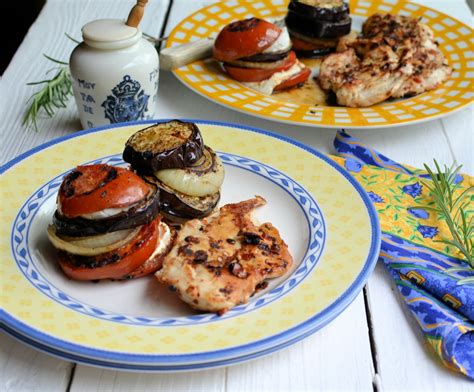 La Plancha Cooking Chilli Peppered Chicken Steaks & Mediterranean Goat's Cheese Vegetable Stacks ...