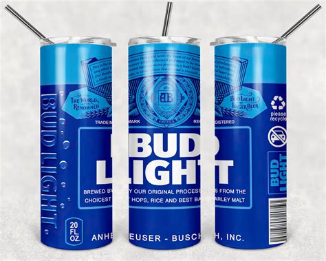 Blue Light Beer Can Design Bundle 20oz / 30oz Skinny - Etsy New Zealand