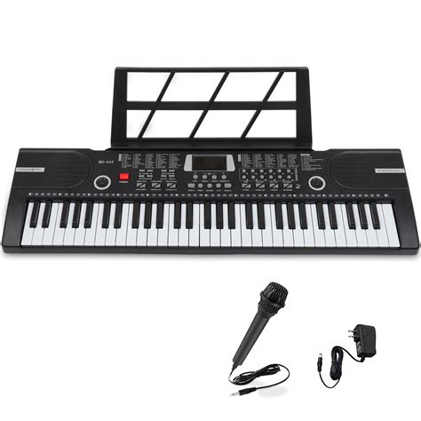 61 Keys Keyboard Piano, Electronic Digital Piano with Built-In two ...