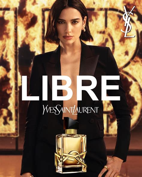 Dua Lipa Yves Saint Laurent Libre Le Parfum 2022 Campaign - SocialHub Center Social Network and ...