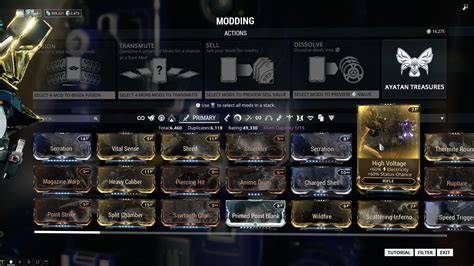 Warframe Mods: Applying and Combining Mods - Warframe Mods Guide - Page ...