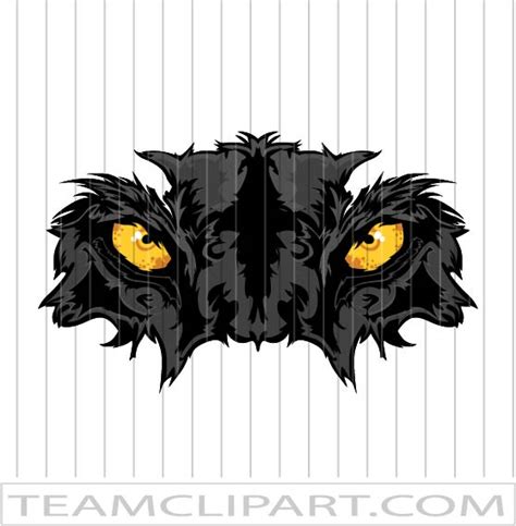 Graphic Panther Eyes | Easy to Edit Vector Images | EPS JPG and PNG