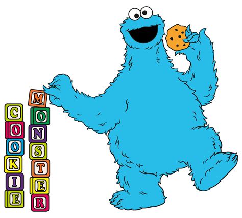 Cookie Monster Sesame Street Clipart