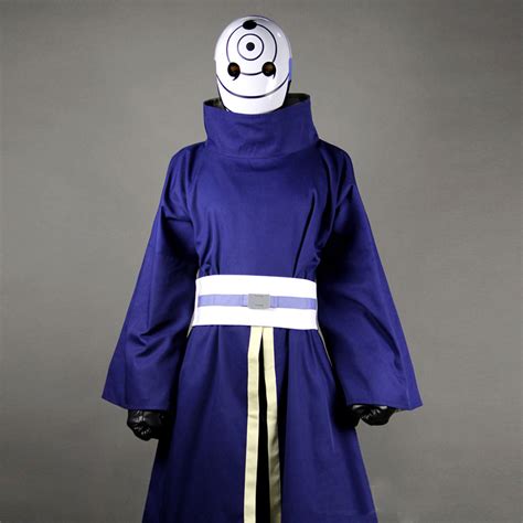 Naruto Shippuden Uchiha Obito Cosplay Costume with Mask Custom Made ...