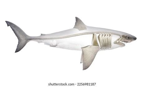 3d Rendered Illustration Shark Anatomy Skeletal Stock Illustration ...