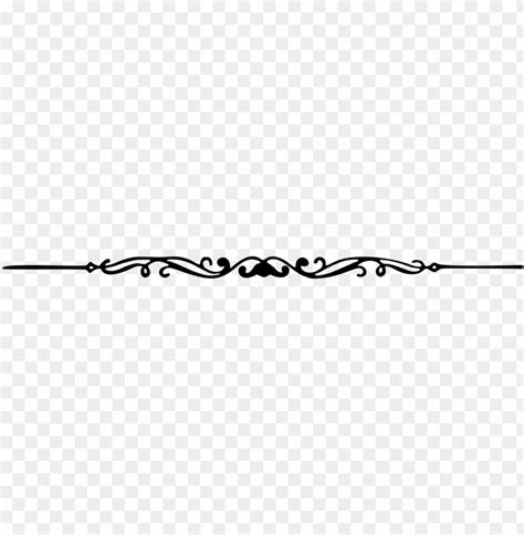 Vector Free Stock Decorative Line Divider Clipart PNG Transparent With Clear Background ID ...