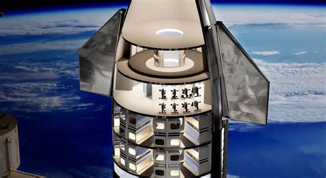 SpaceX Starship interior concept for 64 passengers | human Mars