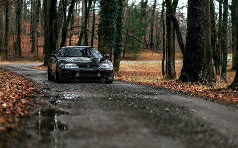 car, Forest, Road, Toyota Supra, Tuning, Dirt Road, JDM Wallpapers HD / Desktop and Mobile ...