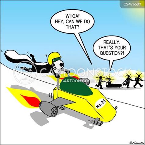 Snowmobile Cartoons and Comics - funny pictures from CartoonStock