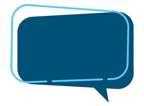 Premium Vector | Vector speech bubble. Dialog box, icon, message, template. Blue clouds for text ...