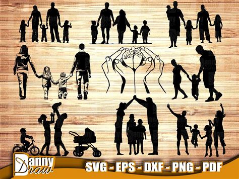 Family Silhouette svg family svg American Family svg Family | Etsy