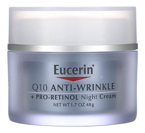 Eucerin Q10 Anti-Wrinkle + Pro Retinol Night Cream ingredients (Explained)