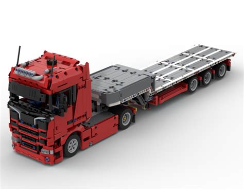 LEGO MOC Scania truck and steering trailer by technicprojects | Rebrickable - Build with LEGO