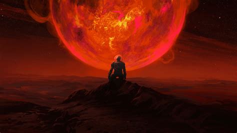 7680x8320 Resolution Lonely Astronaut in Red Planet 7680x8320 Resolution Wallpaper - Wallpapers Den